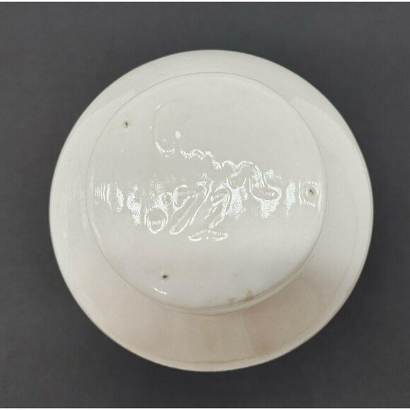 Ceramic Vase With Blue Floral Design & Turquoise Interior Marked Anna 1972 VTG - Picture 4 of 9